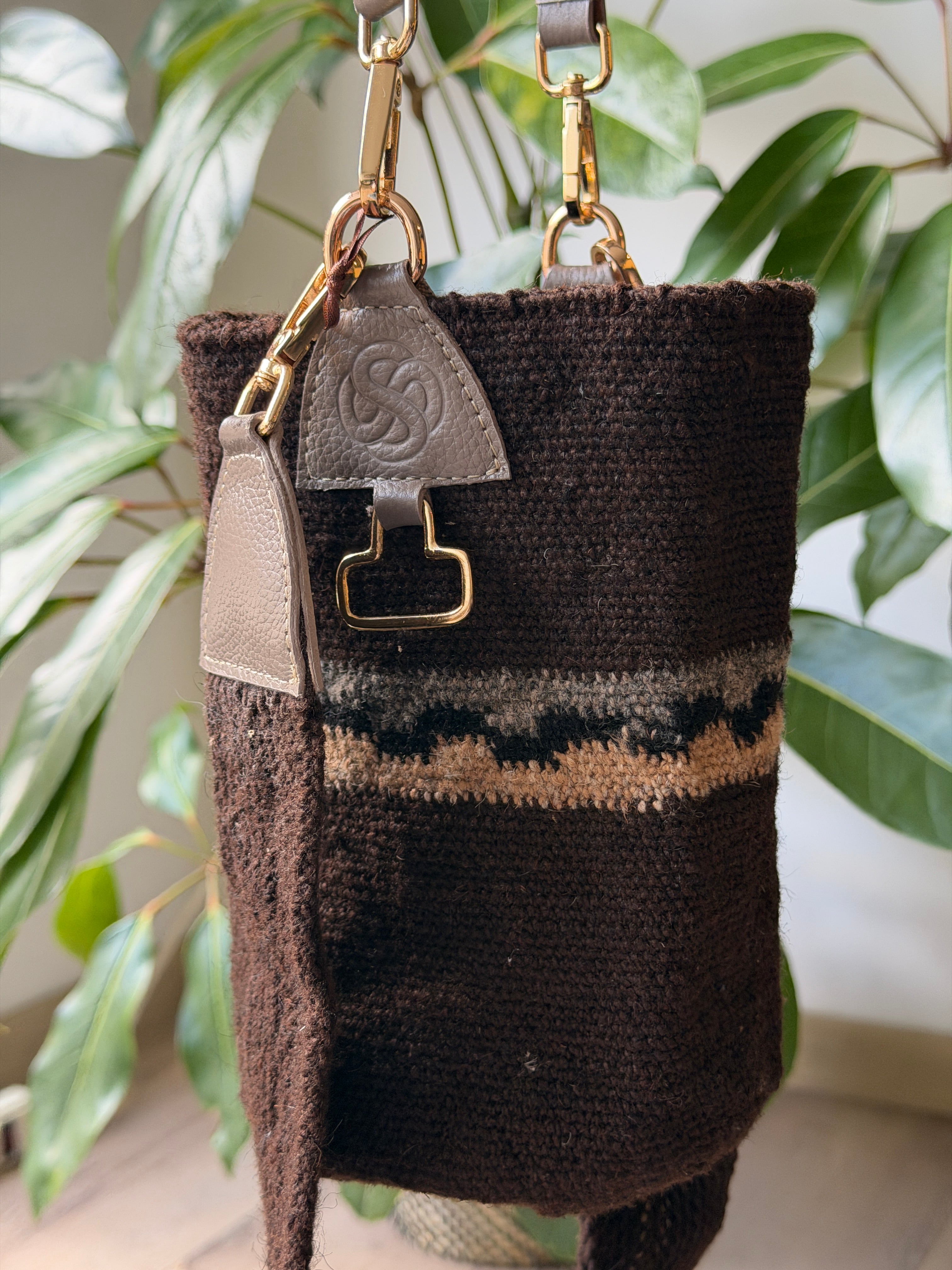 Mochila Arhuaca - Cuero Tierra