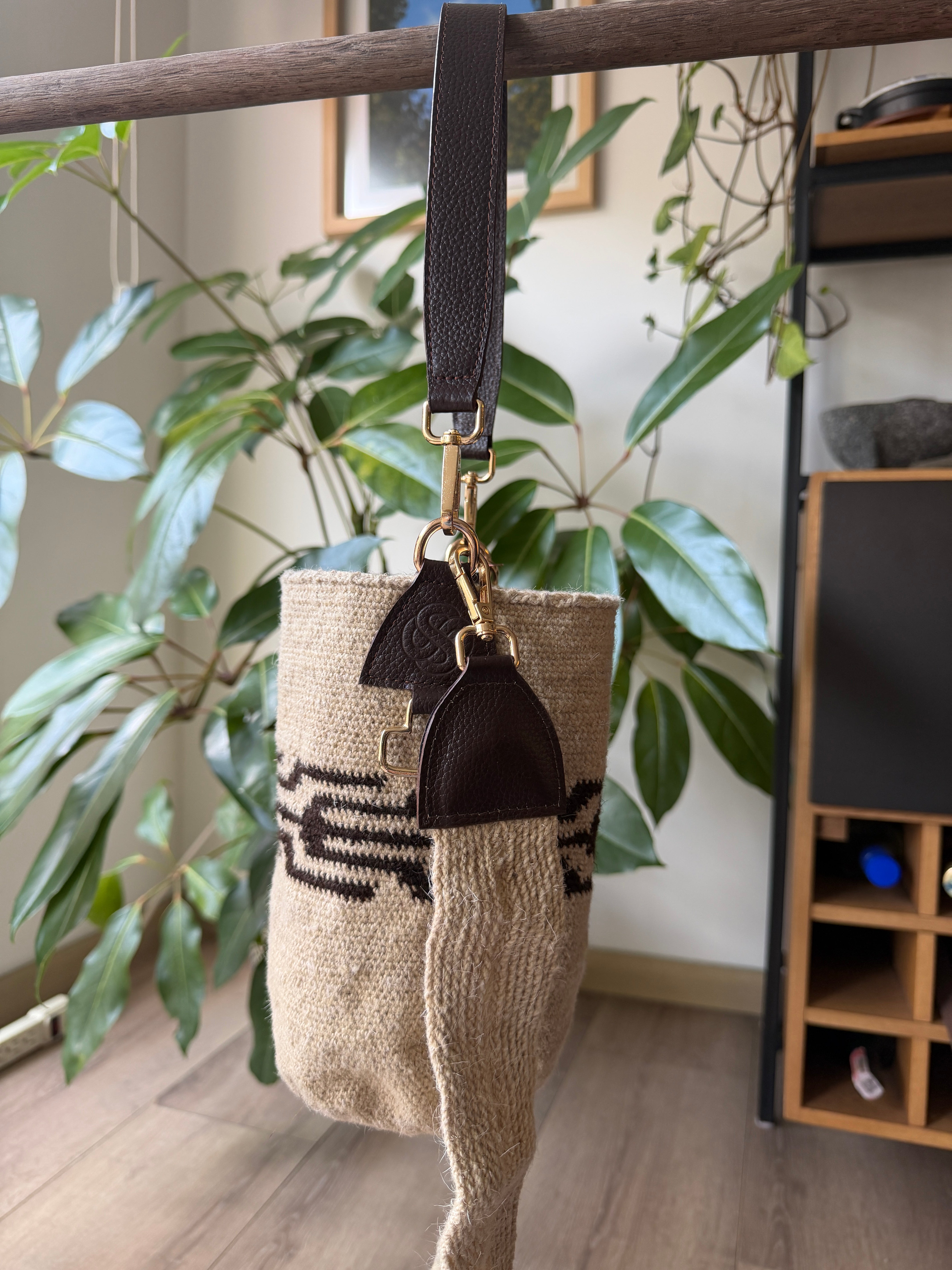 Mochila Arhuaca - Cuero Café