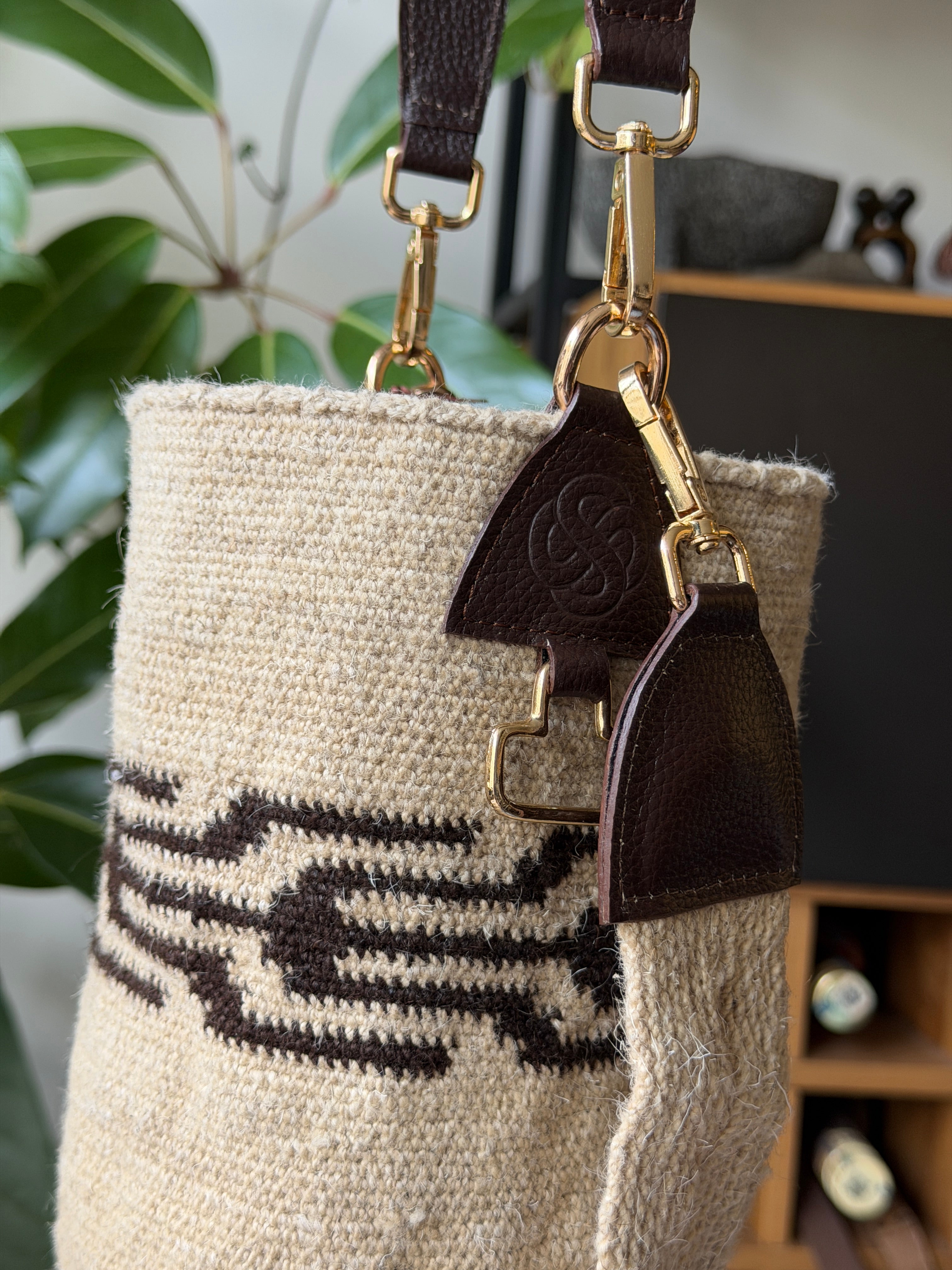 Mochila Arhuaca - Cuero Café