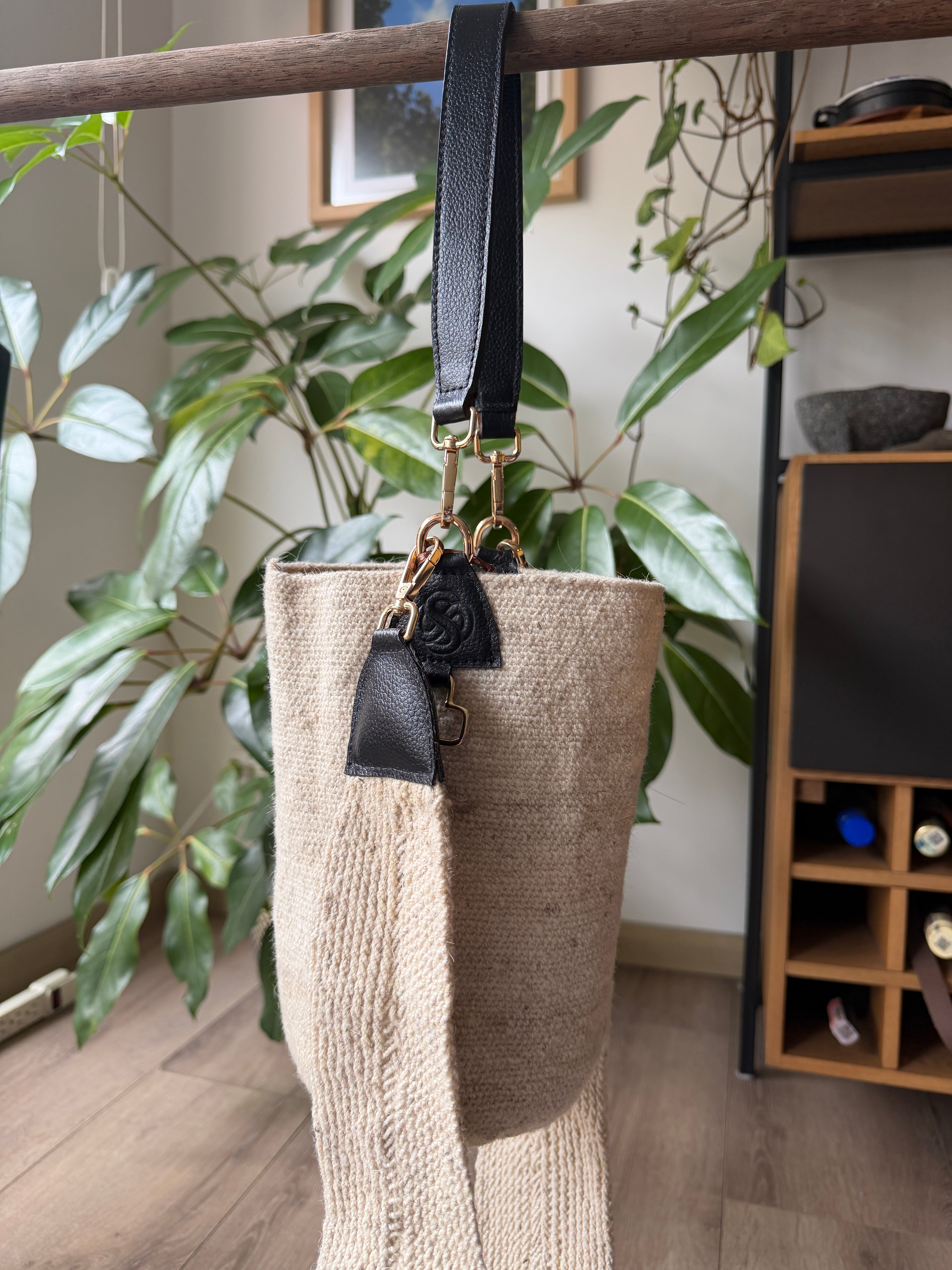 Mochila Arhuaca - Cuero Negro