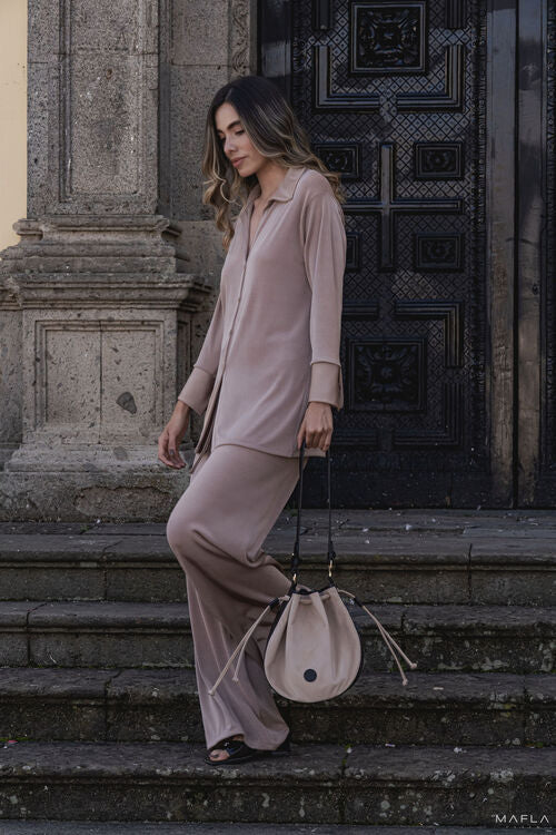 Flora - Negro/Beige image 5